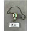 Image 3 : Vintage 1950's Enamel Helium Balloon Pendant w/ Chain Necklace