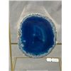 Image 2 : 4.3" Blue Agate Slice Display. Retails $300.00