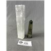 Image 1 : 5" Selenite Wand & 3.5" Labradorite Tower. Retails $150.00 Each
