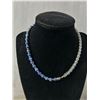 Image 2 : New Black Tourmaline Adjustable Ring & New Blue Stones Bracelet. Approx. 14" L