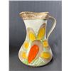 Image 2 : Vintage Décor - 10.5" H Teapot, 7"H Pink Floral Jug & 7.5" H Hand Painted Yellow Petals Jug