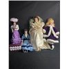 Image 2 : Lot of Vintage Porcelain Dolls Plus Clothing