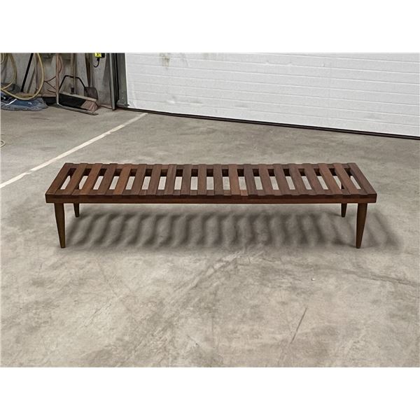 Long & Low Mid Century Bench / Coffee Table - Approx: 60 x18" & 11.5"T