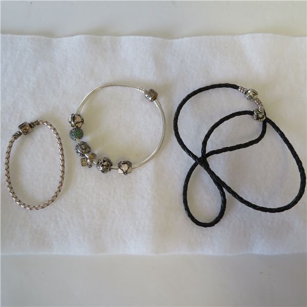 3 piece PANDORA lot - see description and photos