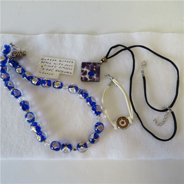 Glass Jewelery lot - see description and photos