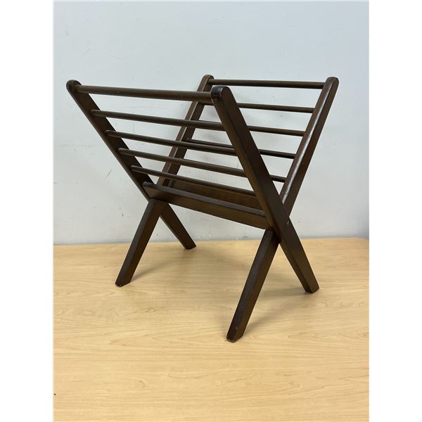 Mid Century Folding Magazine Rack / Holder - Approx: 24x17"