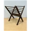 Image 1 : Mid Century Folding Magazine Rack / Holder - Approx: 24x17"