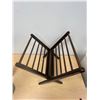 Image 4 : Mid Century Folding Magazine Rack / Holder - Approx: 24x17"