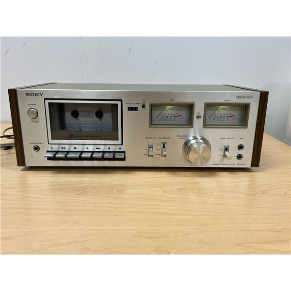 Vintage Sony Stereo Cassette Deck TC-K15 (see all photos, not tested)
