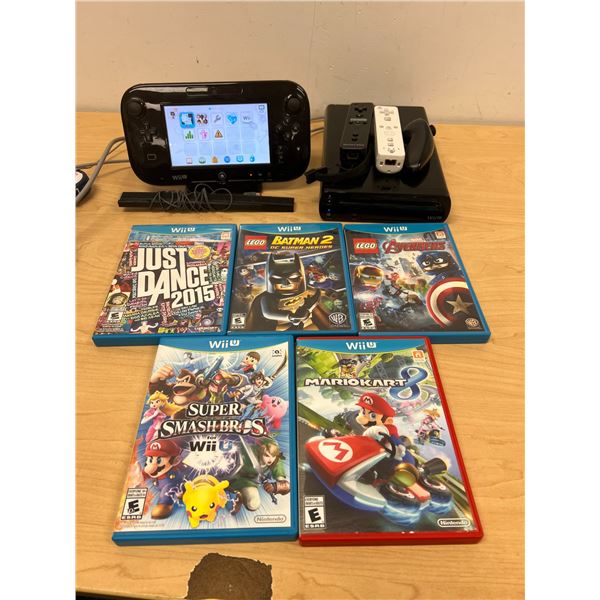Nintendo Wii U Console with Games & Accessories as pictured - see all photos, not tested