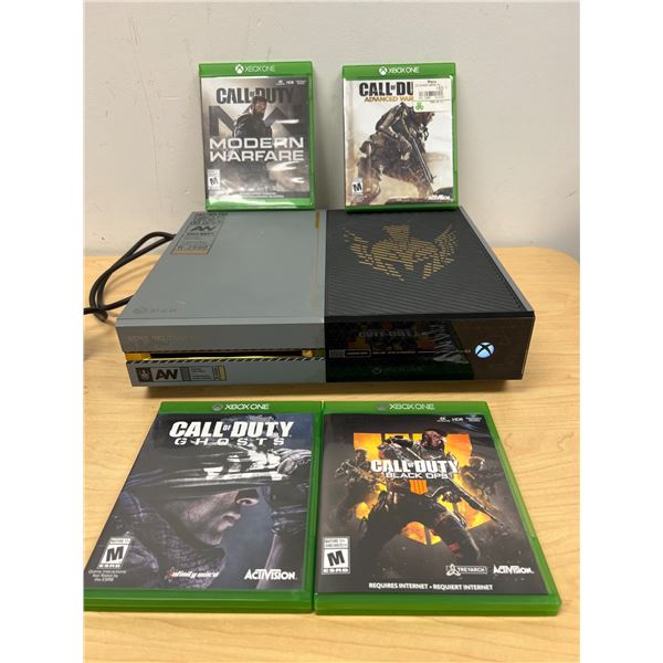 Microsoft XBOX ONE Limited Call of Duty Console with Games - see all photos, not tested