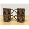 Image 3 : 4 Sadler (England) Owl Theme Coffee Mugs Cups