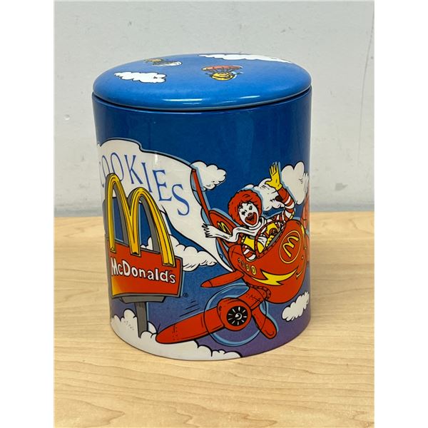 2002 McDonalds Ceramic Cookie Jar Canister 6"T 5"W