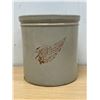Image 1 : AS IS: Vintage Red Wing 1 Gallon Crock with Large Wing (has crack/chips) see all photos