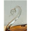 Image 2 : Vintage Hand Made Czech Art Glass Swan Bird - Approx: 5.5"T 5"W