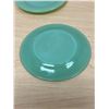 Image 4 : 2 Fire King Jadite Restaurant Ware Plates 6.75" excellent used condition