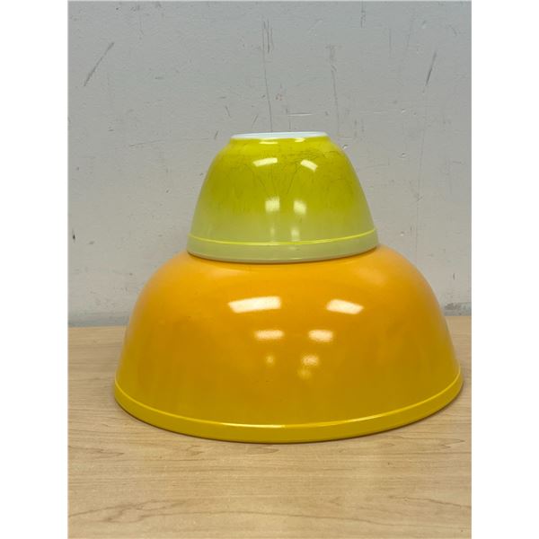 Vintage Pyrex Pineapple Party Chip & Dip set - no holder - see all photos 4Qt & 1.5Pt