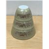 Image 1 : Vintage Pyrex Forest Fancies Mushroom Nesting Mixing Bowls - nice, Largest 2.5L