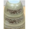 Image 3 : Vintage Pyrex Forest Fancies Mushroom Nesting Mixing Bowls - nice, Largest 2.5L
