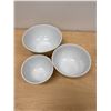 Image 4 : Vintage Pyrex Forest Fancies Mushroom Nesting Mixing Bowls - nice, Largest 2.5L