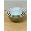 Image 5 : Vintage Pyrex Forest Fancies Mushroom Nesting Mixing Bowls - nice, Largest 2.5L