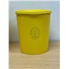 Image 3 : 3 Yellow Tupperware Storage Canisters - tallest 10.5"