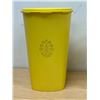 Image 4 : 3 Yellow Tupperware Storage Canisters - tallest 10.5"
