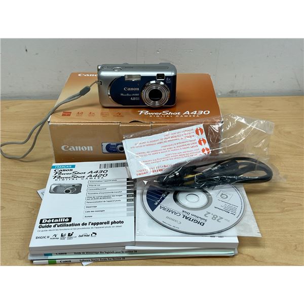 Canon Power Shot A430 Digital Camera 4 Megapixels 4x zoom