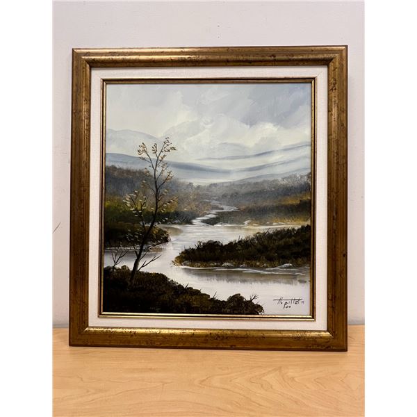 Henri Pittet Nature Scene Framed Art (Frame approx: 21.25x23")