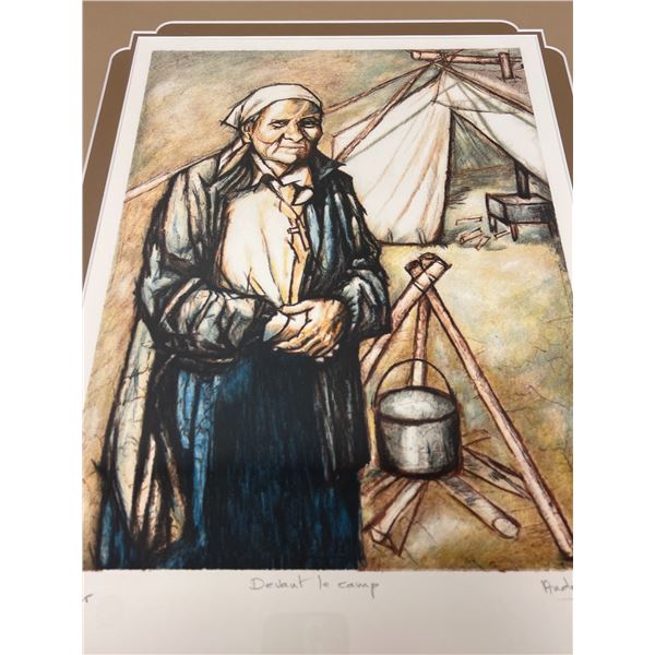 Andre Michel "Devant le Camp" 154/225 (Frame approx: 20.5x26")