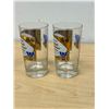 Image 3 : 2 Vintage 1970 Winnipeg Blue Bombers Centennial Dinner Drinking Glasses 5"