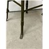 Image 2 : Unusual Vintage Wood / Metal Base Adjustable Stool - seat 13.5"
