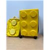 Image 1 : Lego Wheelie Suitcase & Backpack - Suitcase approx: 21.5x14x9.5" (some use, see photos)