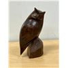 Image 1 : Abstract Wood Carved Owl Figure - Approx: 7"T