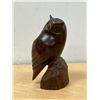 Image 2 : Abstract Wood Carved Owl Figure - Approx: 7"T