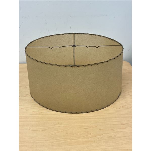 Mid Century Fiberglass Lamp Shade - approx: 19.5"W 8.5"T