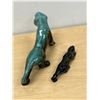 Image 4 : 2 Mid Century Ceramic Panther Cats 6 & 9"