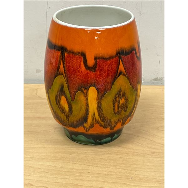 Signed Mid Century Poole Pottery (England) Vase 6.5"T