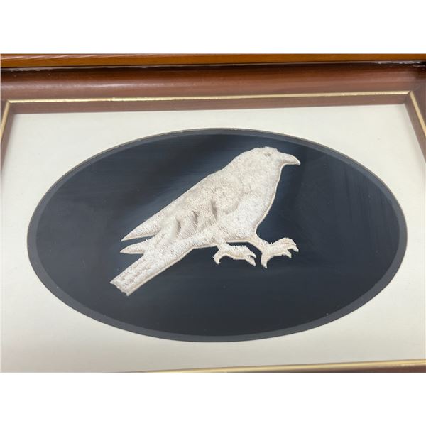 Bird Caribou Hair Tufting - Myrtle DeMeulles (Churchill, MB) Frame: 7.25x9.25" see all photos