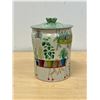 Image 2 : Mid Century George W. Horner Tin Storage Canister 7"T