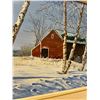 Image 3 : Original Winter Farm Scene - Geoff Dixon (frame approx: 16x20")
