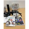 Image 1 : Black Nintendo Wii Console with Games & Accessories - not tested, see all photos