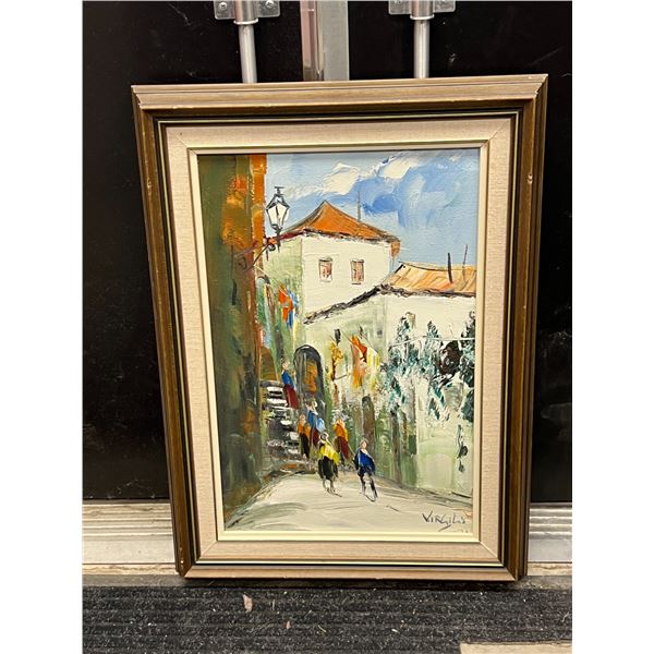Original On Canvas - Smaller - Frame approx: 14x19"
