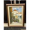 Image 1 : Original On Canvas - Smaller - Frame approx: 14x19"