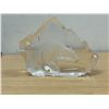 Image 3 : Mats Jonasson (Sweden) Polar Bear Art Glass Paperweight 5.5"W 4"T