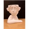 Image 1 : Abstract Ceramic Head Vase / Planter 8"T 7"W