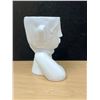 Image 4 : Abstract Ceramic Head Vase / Planter 8"T 7"W