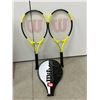 Image 1 : 2 Wilson Titanium Advantage Tennis Racquets & One cover - some use, see photos
