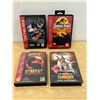Image 1 : 4 Sega Genesis Games Mortal Kombat / Batman / Jurassic Park / Shinobi