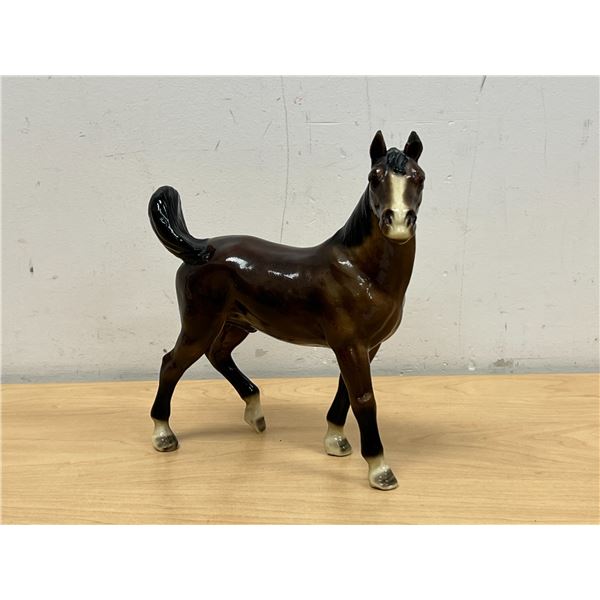 Cast Metal Painted Horse - some paint loss (see photos) 7"W 8.5"T